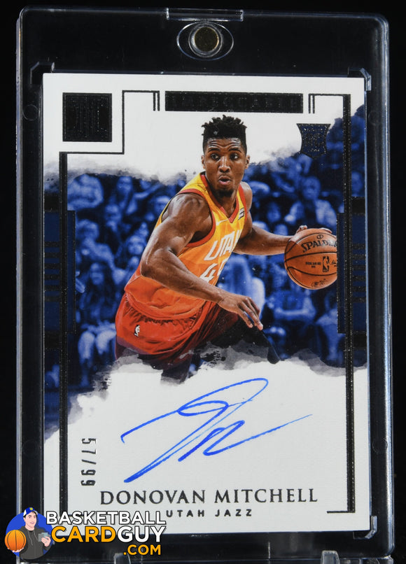 Donovan Mitchell 2017-18 Panini Impeccable #101 RC AU #/99 autograph, basketball card, numbered, rookie card