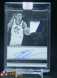 Donovan Mitchell 2017-18 Panini Noir Rookie Patch Autographs Black and White #313 RC #/99 auto, autograph, memorabilia, numbered