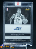 Donovan Mitchell 2017-18 Panini Noir Rookie Patch Autographs Black and White #313 RC #/99 auto, autograph, memorabilia, numbered