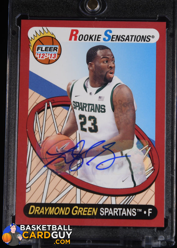 Draymond Green 2012 - 13 Fleer Retro Autographs #63 Rookie Sensations auto, autograph, basketball card, card