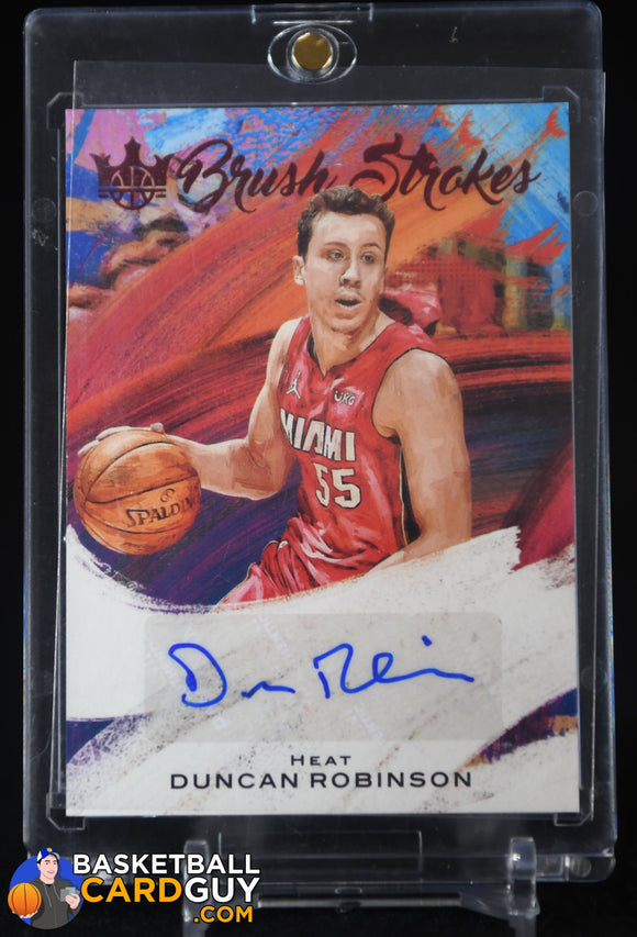 Duncan Robinson 2020-21 Court Kings Brush Strokes Autographs Ruby #27 #/49 autograph, baseball card, numbered, rookie card