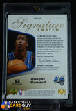 Dwight Howard 2005-06 Upper Deck Trilogy Signature Swatches Patches #DH #/10 auto, autograph, memorabilia, numbered