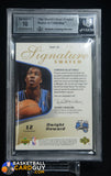 Dwight Howard 2005-06 Upper Deck Trilogy Signature Swatches Patches #DH BGS 8.5 auto, autograph, BGS, graded, memorabilia