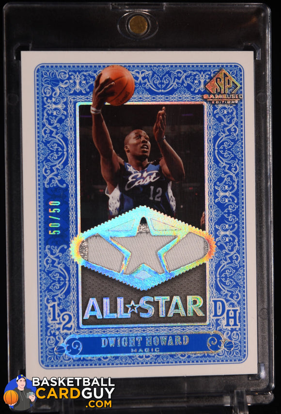 Dwight Howard 2007 - 08 SP Game Used All - Star Jersey Patch #ASDH #/50 basketball card, used, numbered,
