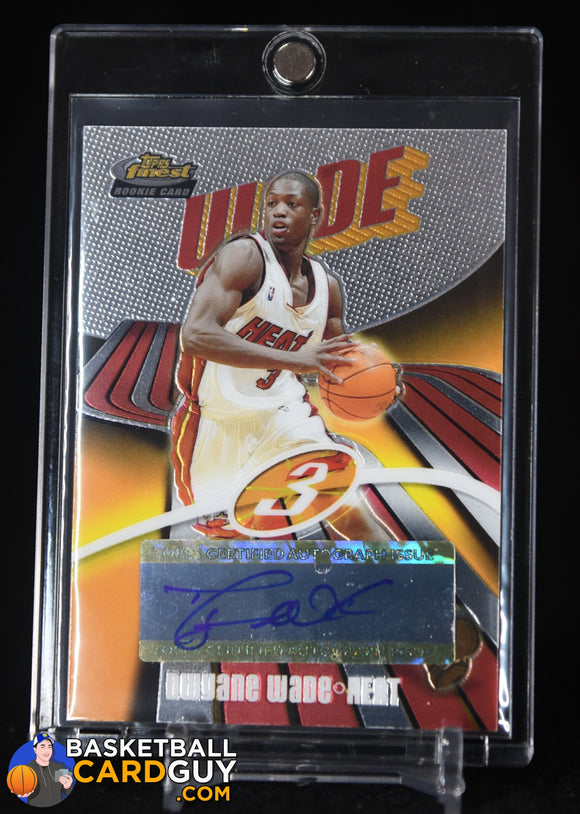 Dwyane Wade 2003-04 Finest #158 AU RC #/999 autograph, basketball card, numbered, rookie card