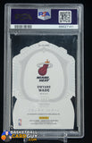 Dwyane Wade 2022-23 Crown Royale Crown Jewel Signatures FOTL #3 PSA 9 #/17 auto, autograph, graded, numbered, PSA
