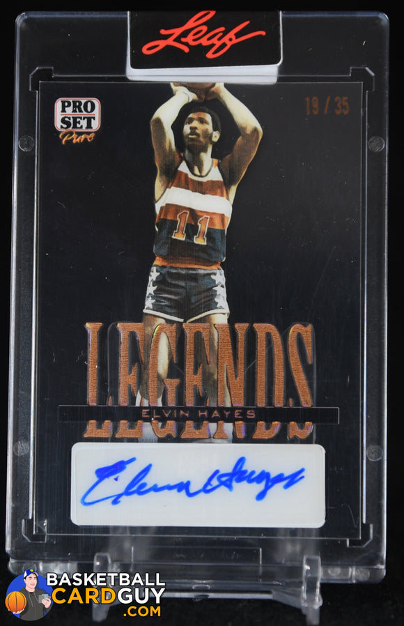 Elvin Hayes Legends Autograph 2023 Leaf Pure #/35 auto, autograph, basketball card, numbered