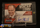Ernie Johnson 2014-15 Panini Threads Voices of the Game Autographs #3 #/499 auto, autograph, numbered