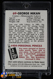 George Mikan 1996 Topps Stars Reprint Autographs #30 autograph, basketball card