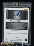GG Jackson II 2023-24 Panini Obsidian #224 JSY AU RC auto, autograph, memorabilia, numbered