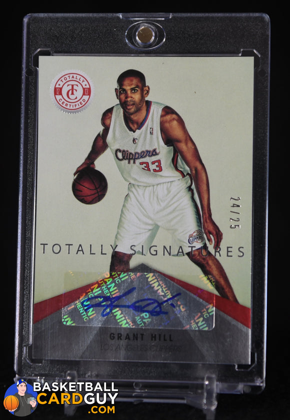 Grant Hill 2012-13 Totally Certified Red Autographs #53 #/25 autograph, basketball card, numbered