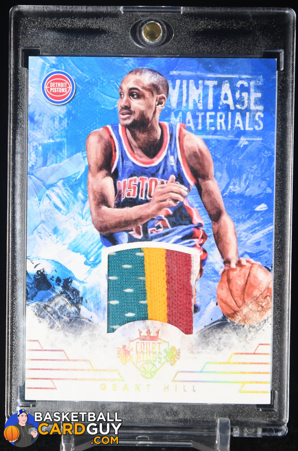 Grant Hill 2015-16 Court Kings Vintage Materials Prime #6 #/25 basketball card, numbered, patch