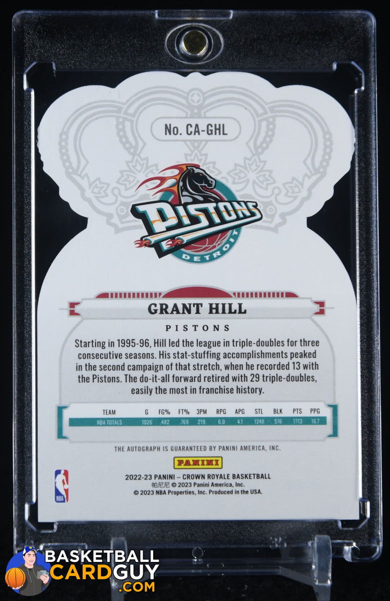 Grant Hill 2022-23 Crown Royale Crown Autographs Purple #40 #/25