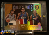 Grant Hill/Ray Allen/Tim Duncan 2016-17 Panini Gold Standard Golden Trios Black #1 #/15 memorabilia, numbered
