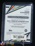 Hanna Cavinder 2022-23 Bowman’s Best University Best of ’22 Autographs #BOAHAC auto, autograph