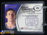 Hedo Turkoglu 2000-01 E-X Rookie Memorabilia #115 AU #/250 autograph, basketball card, numbered, rookie card