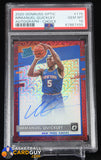 Immanuel Quickley 2020-21 Donruss Optic Rated Rookies Signatures Choice #175 PSA 10 autograph, basketball card, graded, rookie card