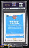 Immanuel Quickley 2020-21 Donruss Optic Rated Rookies Signatures Choice #175 PSA 10 autograph, basketball card, graded, rookie card