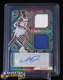 Immanuel Quickley 2020-21 Panini Obsidian Rookie Jersey Ink #29 #/49 autograph, basketball card, jersey, numbered, rookie card