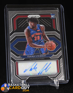 Isaiah Stewart 2020-21 Panini Prizm Rookie Penmanship #14 autograph, basketball card, rookie card