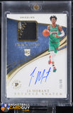 Ja Morant 2019-20 Immaculate Collection Rookie Sneaker Swatch Signatures Premium Edition #6 RC #/40 autograph, basketball card, numbered,