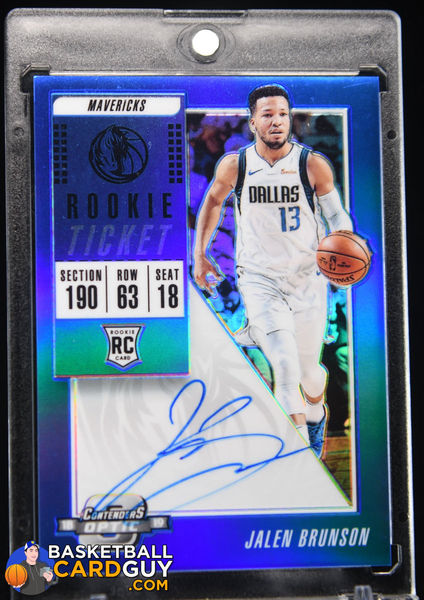 Jalen Brunson 2018-19 Panini Contenders Optic Blue #105 AU RC #/99