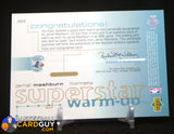 Jamal Mashburn 2001-02 Upper Deck Ovation Superstar Warm-Ups Autographs #JMS memorabilia