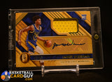 James Wiseman 2020-21 Panini Chronicles Gold Standard Rookie Jersey Autographs Prime #/25 auto, autograph, memorabilia, numbered