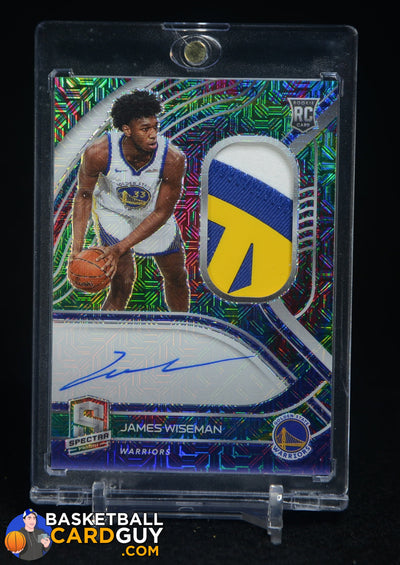 James Wiseman 2020-21 Panini Spectra Meta #209 RC PATCH AU #/25