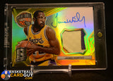 James Worthy 2014-15 Panini Spectra Hall of Fame Autograph Materials Gold Patch #HOFJWR #/10 auto, autograph, memorabilia, numbered