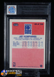 Jay Humphries Signed 1986 Fleer Basketball #49 BGS 9 AUTO Jersey Fusion GU Patch autograph, basketball card, beckett, graded, patch