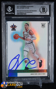 Jayson Tatum Boston Celtics Autographed 2017-18 Panini Vanguard #25 #2/49 Beckett Fanatics Witnessed Authenticated 10 Rookie Card