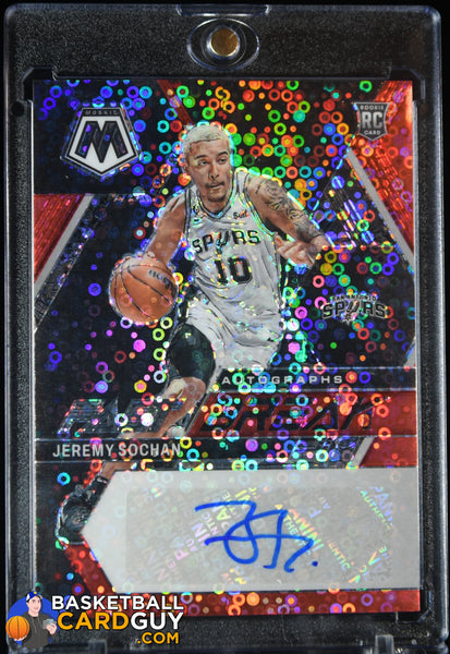 Jeremy Sochan 2022-23 Panini Mosaic Autographs Fast Break Red #88 #/49