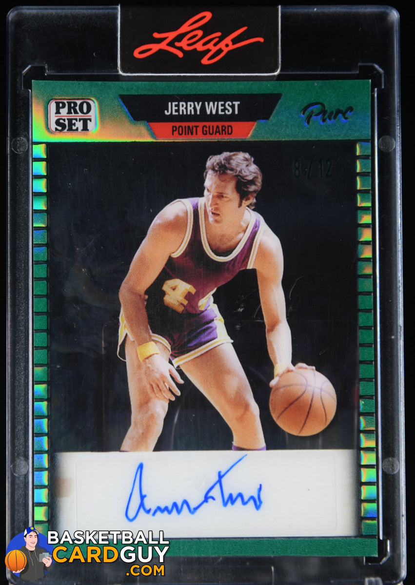 Jerry West Leaf Pure Green Pro Set Clear Autograph #/12 – Basketball Card  Guy