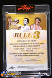 Jerry West Lenny Wilkens Walt Frazier 2021 Leaf The Rule of 3 #/15 auto, autograph, numbered