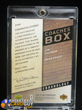 Jim Calhoun 2006-07 UD Chronology Coaches Box #/50 auto, autograph, numbered