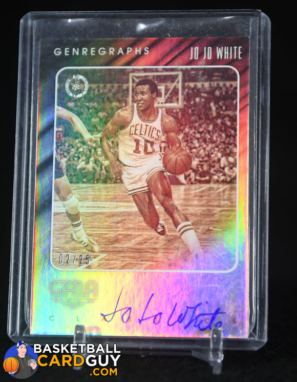 Jo Jo White 2015-16 Panini Gala Genregraphs Classics #18 #/25 autograph, basketball card, numbered