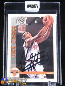 John Starks Steiner Stash Autograph auto, autograph, basketball card