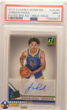 Jordan Poole 2019-20 Clearly Donruss Rated Rookie Autographs Holo Gold #38 PSA 9 graded, numbered, PSA
