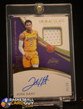 Josh Hart 2017-18 Immaculate Collection #109 JSY AU RC #/99 auto, autograph, memorabilia, numbered