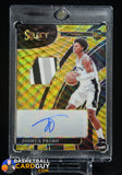 Joshua Primo 2021-22 Select Rookie Jersey Autographs Prizms Gold Wave #20 #/10 auto, autograph, memorabilia, numbered