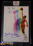 Julius Erving 2023-24 Panini Noir Shadow Signatures /25 auto, autograph, numbered
