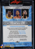 Julius Erving / Magic Johnson Bob Mcadoo MV3 MVP Autographs #/12 auto, autograph, basketball card, numbered