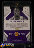 Julius Randle 2014-15 Panini Spectra Spectacular Swatches Signatures Prizms Gold RC #SSJR #/10 auto, autograph, memorabilia, numbered