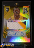 Julius Randle 2014-15 Panini Spectra Spectacular Swatches Signatures Prizms Gold RC #SSJR #/10 auto, autograph, memorabilia, numbered