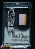 Kareem Abdul-Jabbar 2014-15 Panini Noir Autograph Materials Prime Black and White #ABWKAJ /25 auto, autograph, memorabilia, numbered