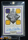 Kareem Abdul-Jabbar 2016-17 Panini Grand Reserve Legendary Cornerstones Quad Jersey Autographs #1 #/35 auto, autograph, memorabilia,