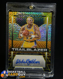 Kareem Abdul-Jabbar 2024-25 Panini Obsidian Trailblazer Gold Flood #/5 auto, autograph, numbered