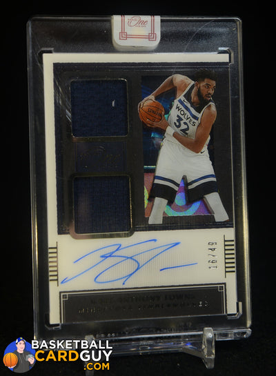 KARL ANTHONY TOWNS 2020-21 ONE AND ONE AUTO JERSEY #/49