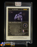 Karl-Anthony Towns 2020-21 Panini One And One Patch Auto #/15 auto, autograph, memorabilia, numbered